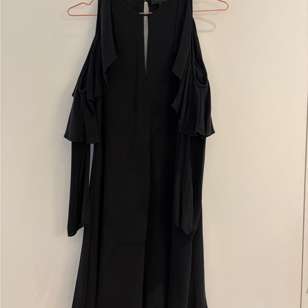Theory Black Keyhole Dress